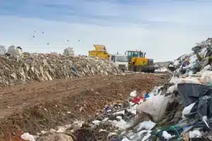 garbage on mountains