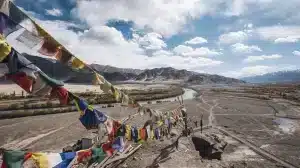 leh ladak flag faith mountain