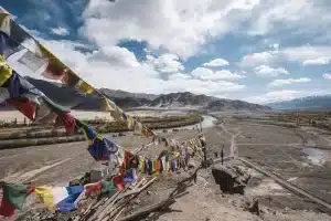 leh ladak flag faith mountain